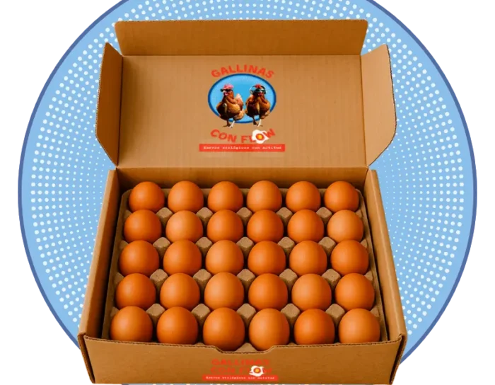 cartón huevos ecológicos pack