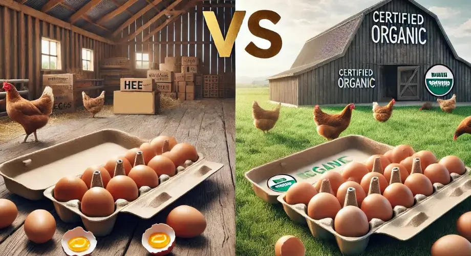 Huevos ecológicos vs camperos comparativa