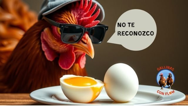 La yema naranja del huevo no es igual a buena calidad