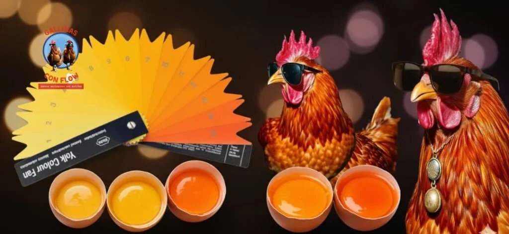La yema naranja del huevo no es igual a la yema amarilla