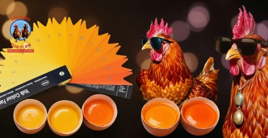 La yema naranja del huevo no es igual a la yema amarilla