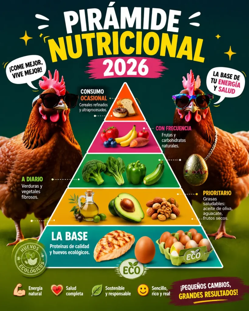 La Nueva pirámide nutricional 2026 y el huevo