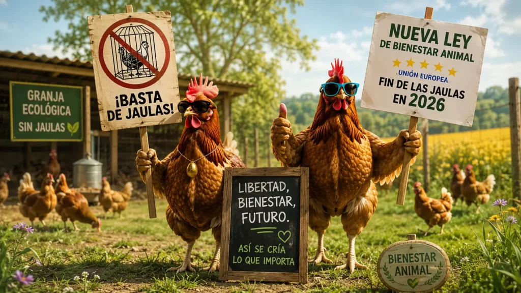 El fin de las jaulas en Europa: ¿Por qué la nueva ley de bienestar animal de la UE es una victoria para las gallinas y para Gallinas con Flow? 18 Nueva Ley de Bienestar Animal de la UE