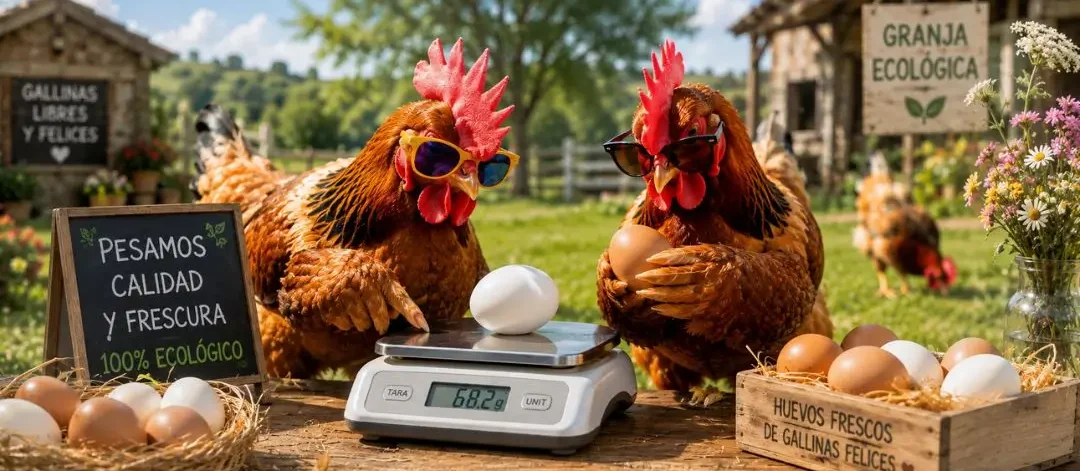 cuánto pesa un huevo de gallina