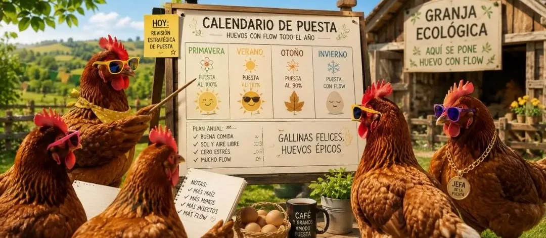 Calendario de producción de huevos ecologicos Calendario de producción de huevos ecologicos