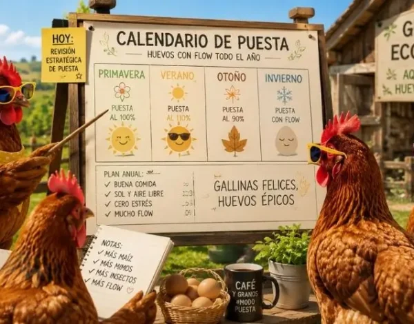 Calendario de producción de huevos ecologicos