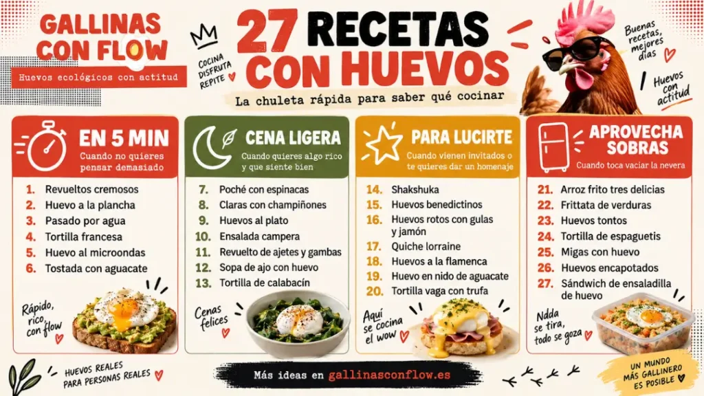 27 recetas con huevos para cuando no sabes qué hacer de comer 1 infografía 27 recetas con huevos