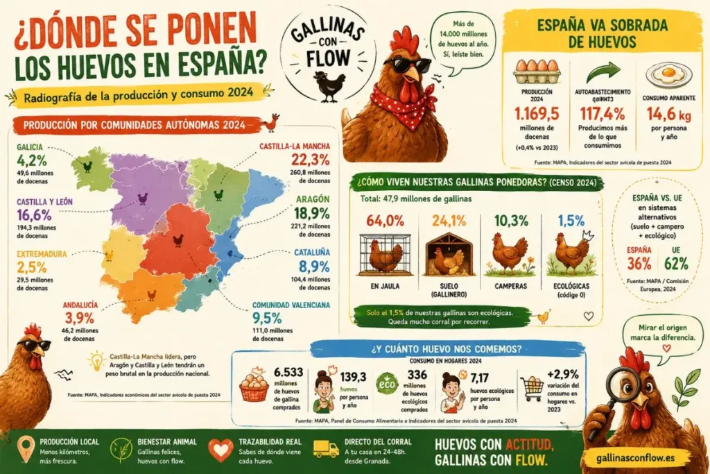 El viaje invisible de tu huevo 1 producción de huevos en España